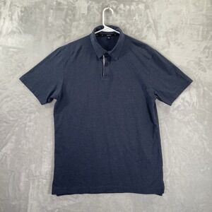 Public Rec Shirt mens XL Polo Short Sleeve Blue Pima Cotton Blend Casual Stretch